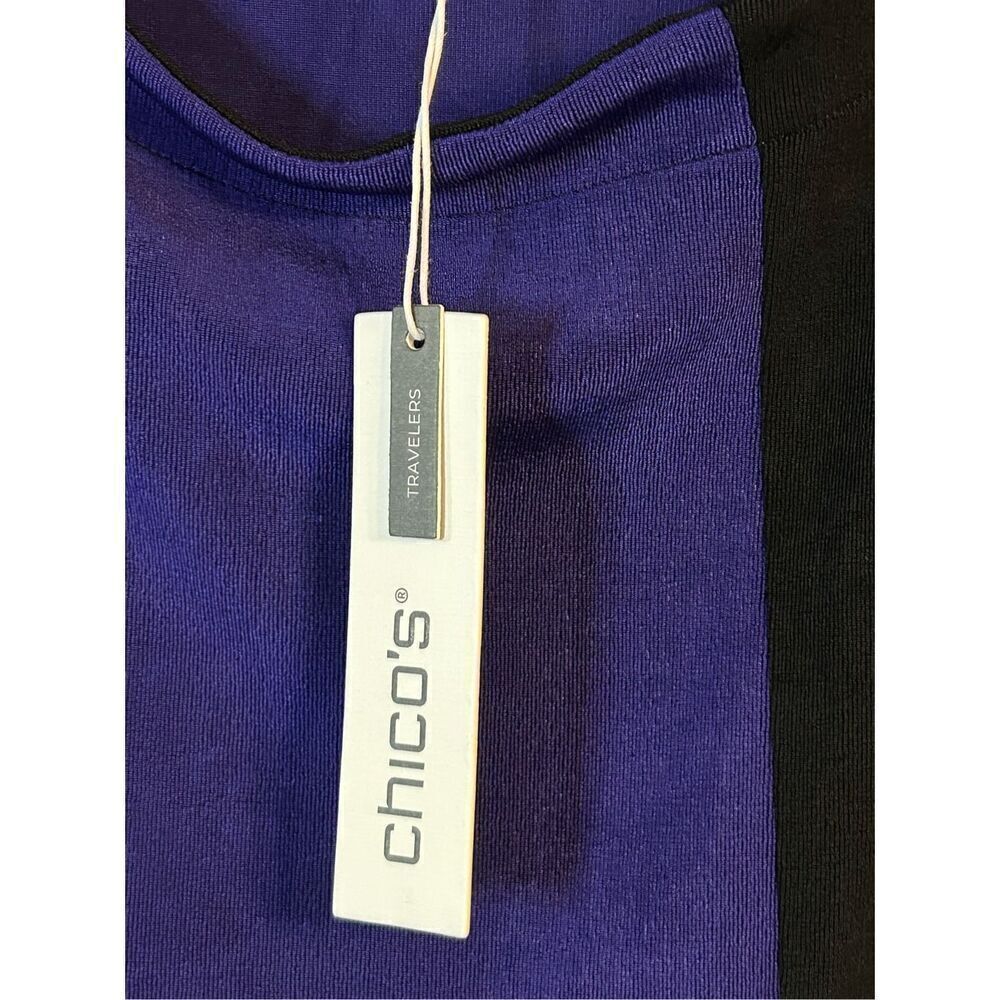 Chico’s Travelers Colorblock Tunic Size Medium nwt (4966) - Picture 5 of 7